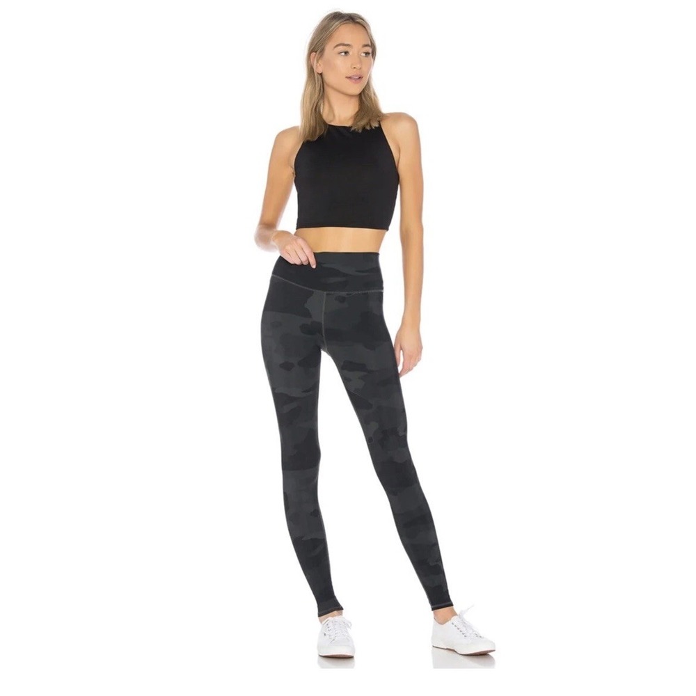 Alo Yoga High-Waist Camo Vapor Leggings Women's Size Small Gray Black